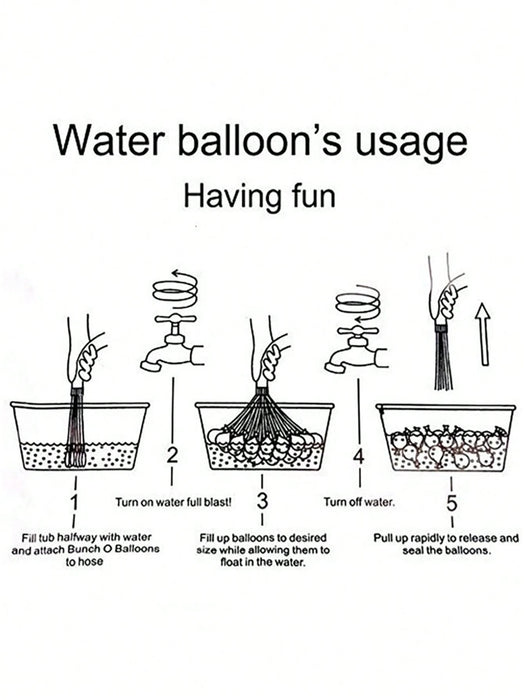 Shein 111 piezas de Bombas de agua para juegos acuáticos de verano para fiesta acuática