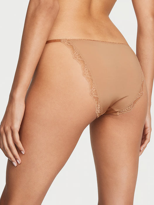 Victoria's Secret Braguita de bikini mini tanga lisa y de encaje