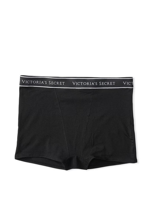Victoria's Secret Braguita tipo bóxer de algodón con cintura alta y logotipo