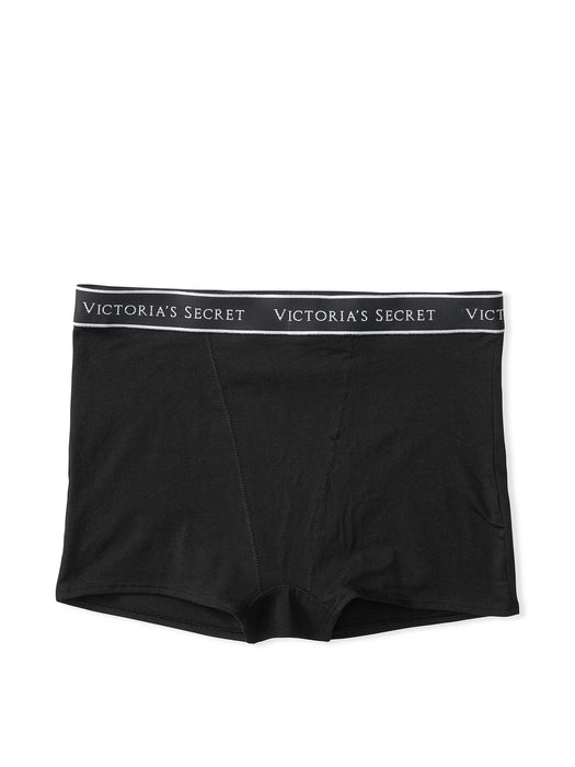 Victoria's Secret Braguita tipo bóxer de algodón de talle alto con logo