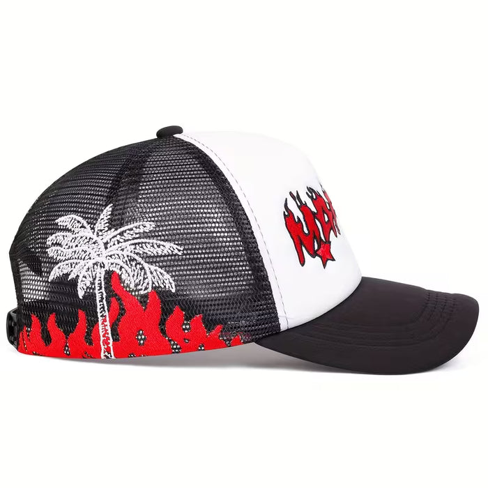 Shein 1 gorra de béisbol estilo camionero MAGARI de cinco puntas para hombre