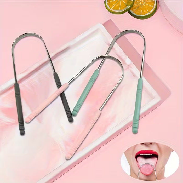 Raspador de lengua para adultos, herramienta de limpieza de lengua, unisex