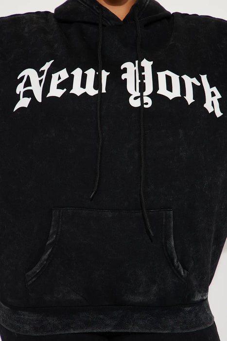 FASHIONNOVA Conjunto deportivo de felpa NYC