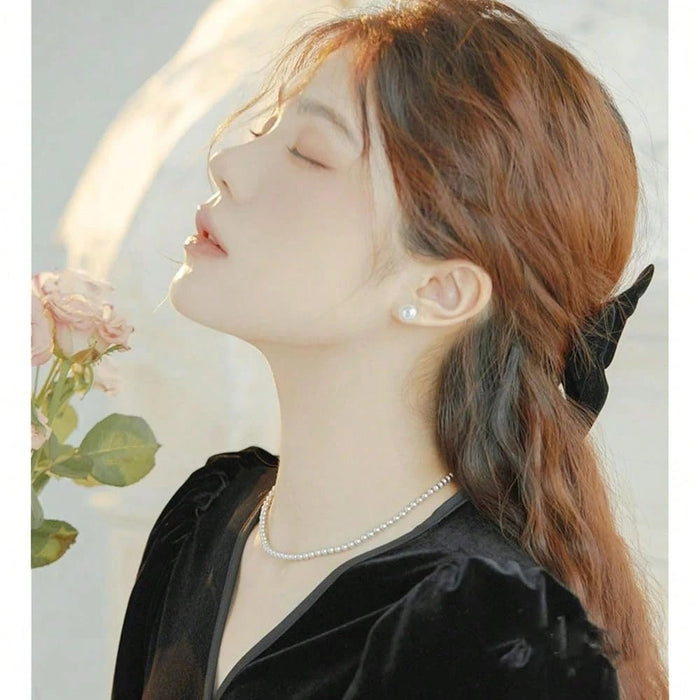 12 pares de aretes de perla para mujer, de acero inoxidable, hipoalergénicos, de imitación de perla blanca, 2 tamaños - Quierox - Tienda Online