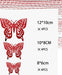 12 pegatinas decorativas con lazo estéreo 3D, pegatinas de pared con mariposas huecas - Quierox - Tienda Online