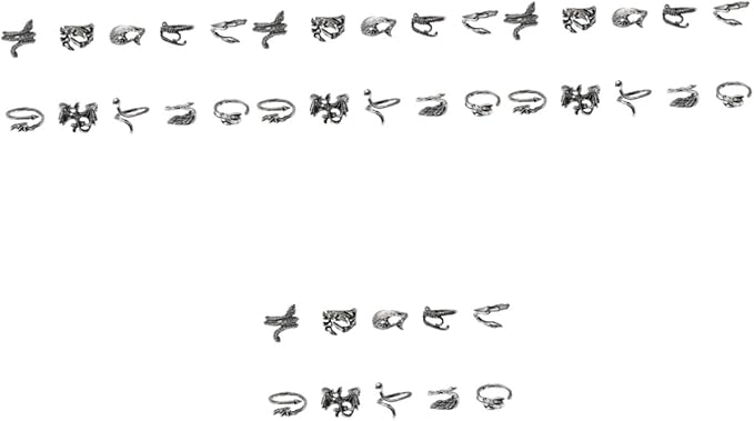 12 Piezas Anillo con decoracion aleatorios - Quierox - Tienda Online