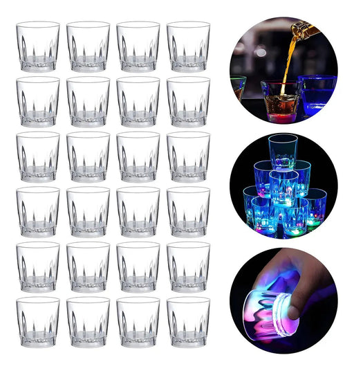 12 Piezas de Vasos de Shot con Luz Neon Reutilizables para Fiesta - Quierox - Tienda Online