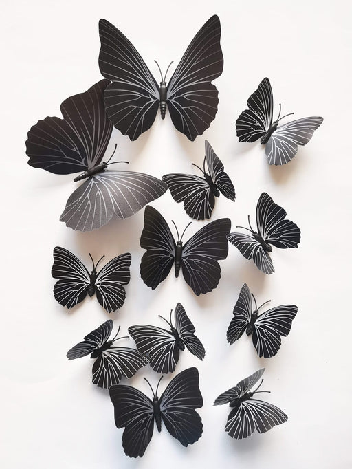 12 piezas Pegatinas de pared de mariposas 3D - Quierox - Tienda Online