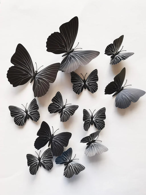 12 piezas Pegatinas de pared de mariposas 3D - Quierox - Tienda Online