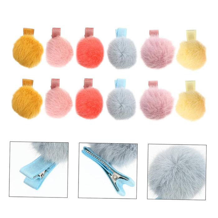 12 pinzas para el pelo de piel de color mixto - Quierox - Tienda Online