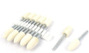 12 unids 8 puntos abrasivos montados x 0.709 in cono cabeza 0.118 in vástago fieltro pulido - Quierox - Tienda Online