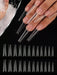120 piezas/bolsa de puntas de uñas postizas cuadradas largas con forma de ataúd - Quierox - Tienda Online