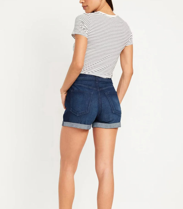 Pantalón corto vaquero de talle alto Wow para mujer River Hot
