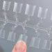 120pcs de uñas postizas de almendra súper cortas de media cobertura transparente, cortas - Quierox - Tienda Online