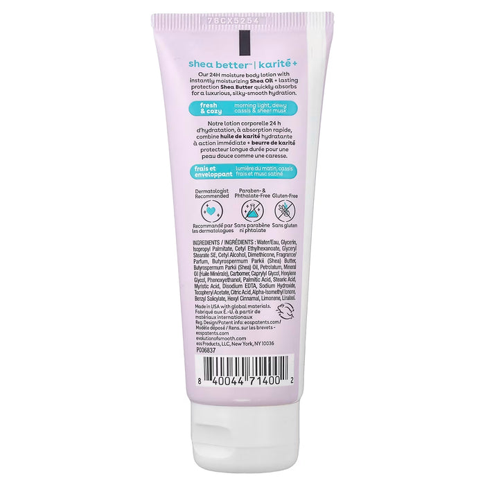 EOS, Shea Better™, Loción Hidratante 24H, Fresca y Acogedora, 74 ml (2.5 fl oz)