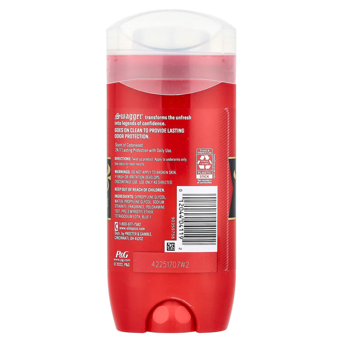Desodorante Old Spice Swagger, aroma a cedro, 107 g (3.8 oz)