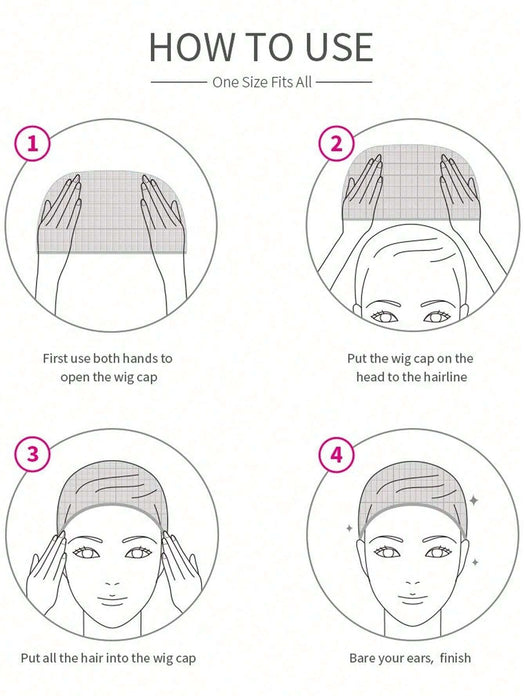 12pcs de gorros de peluca marrones para mujeres, de nailon elásticos de malla