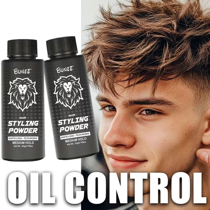 1 Polvo para Peinado Masculino, Sujeción Duradera y Volumen Texturizado, Estilo Definido