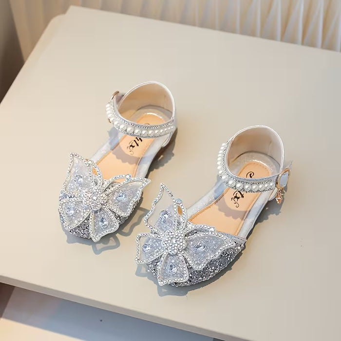 Sandalias de Verano para Niñas planos y elegantes con una mariposa grande