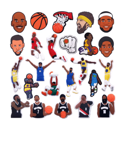 12pcs de adornos de PVC para zapatillas deportivas de baloncesto accesorios para zuecos - Quierox - Tienda Online