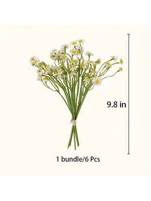 12pcs Pequeñas margaritas blancas artificiales, silvestres de primavera - Quierox - Tienda Online