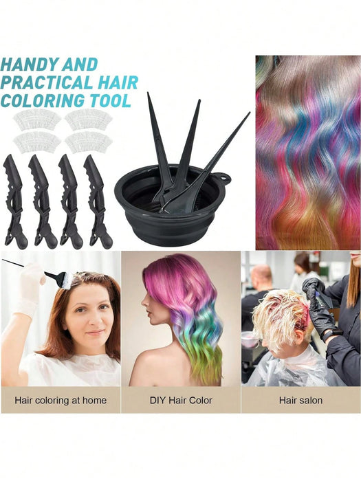 12pcs Set profesional de tinte para el cabello, para teñir el cabello en salones de belleza