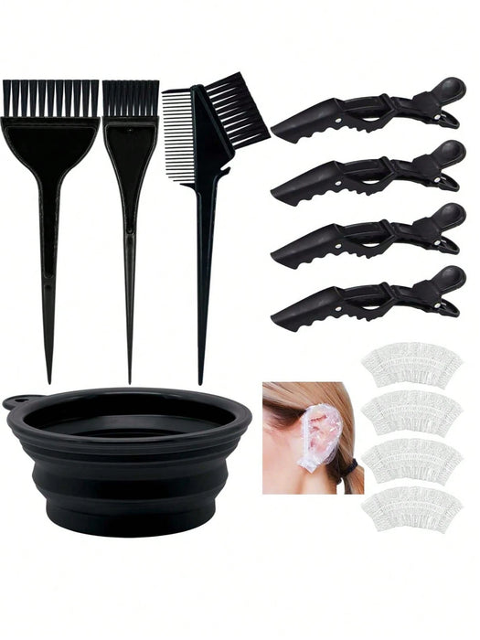 12pcs Set profesional de tinte para el cabello, para teñir el cabello en salones de belleza