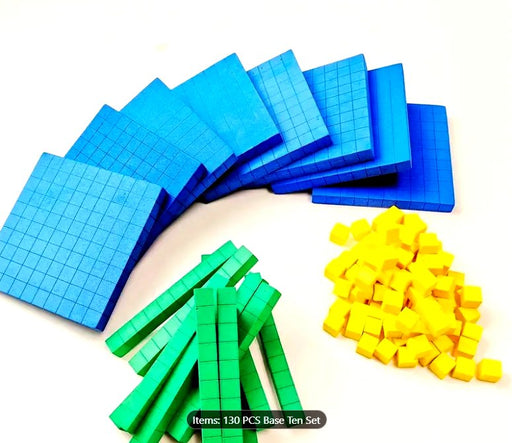 130 piezas de espuma base diez, bloques para matemáticas - Quierox - Tienda Online