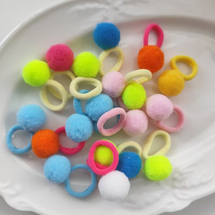 20pcs Anillos para el Cabello de Alta Elasticidad, Anillos de Toalla en Colores Dulces Versátiles