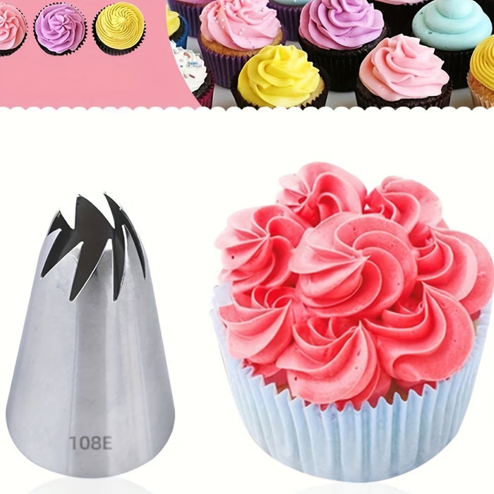 Set de 2 Boquillas Medianas para Decorar Pasteles y Cupcakes 108E
