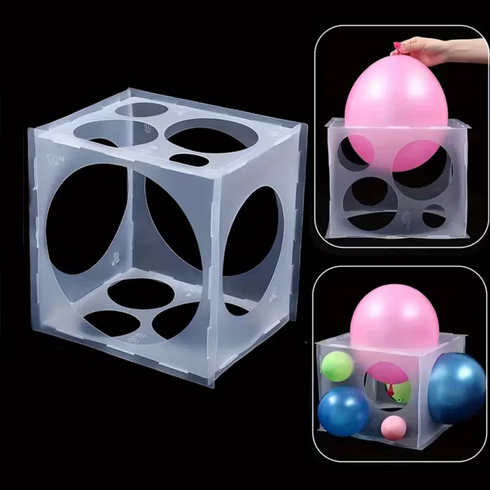 1 Juego de Caja de Globos de 11 Agujeros, Globos Plegables, Herramienta de Medición para Arcos de Globos