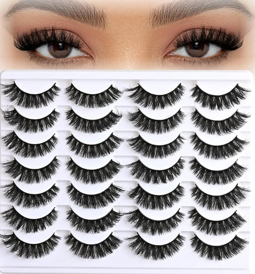 14 Pares De Pestañas Postizas Ojo De Gato Volumen - Quierox - Tienda Online