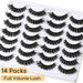 14 Pares De Pestañas Postizas Ojo De Gato Volumen - Quierox - Tienda Online