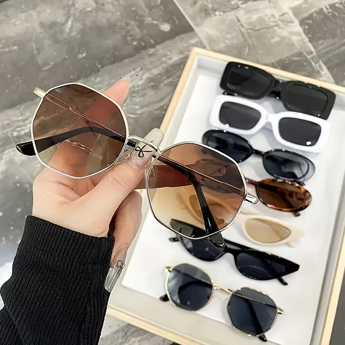 Set de Gafas de Moda Mixtas para Hombre y Mujer, 8 piezas