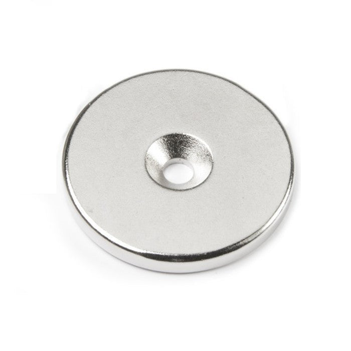15 imanes de neodimio cilíndrico con agujero de para un tornillo avellanado - Quierox - Tienda Online