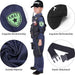 15 PCS Disfraz de oficial de policía SWAT para niños con chaleco, accesorios de policía - Quierox - Tienda Online