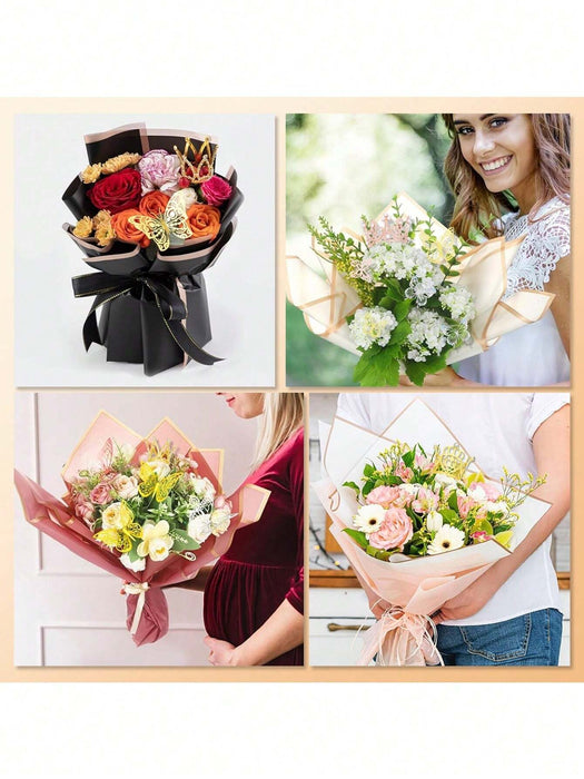 SHEIN 152 piezas de Mariposas 3D, Coronas, Tarjetas de felicitación, Cintas, Alfileres