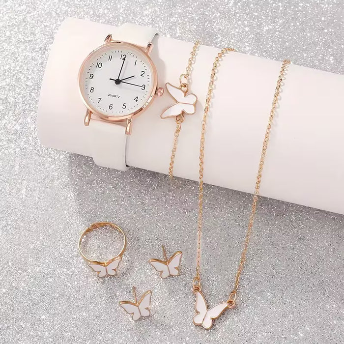 Set de 6 relojes de cuarzo de moda, innovaciones vanguardistas para el Día de San Valentín