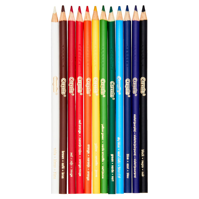 Crayola Set de lápices de colores , 12 unidades, útiles escolares para niños