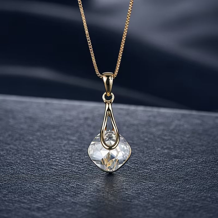 1 Collar + un par de aretes set elegante para mujer