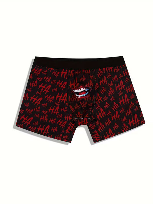 Shein Calzoncillos Bóxer Ajustados Elásticos Y Cómodos Con estampado completo