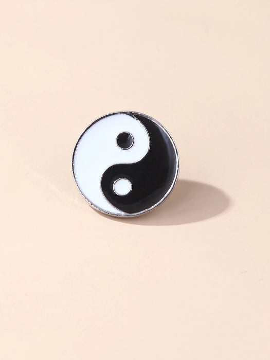 Shein Broche con detalle de Yin y Yang