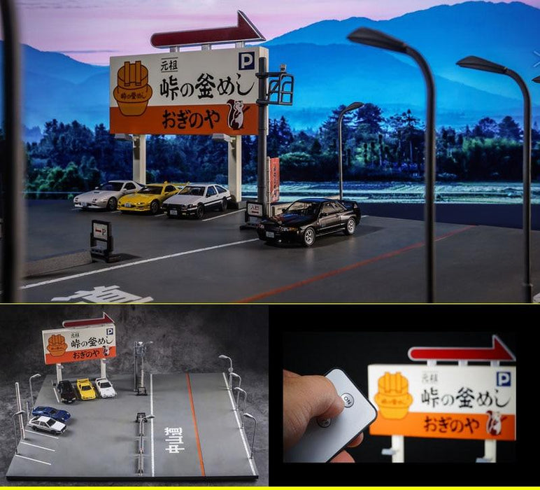 1:64 escena japonesa del aparcamiento en la calle - Quierox - Tienda Online
