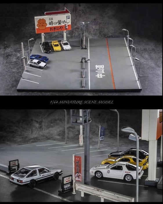 1:64 escena japonesa del aparcamiento en la calle - Quierox - Tienda Online