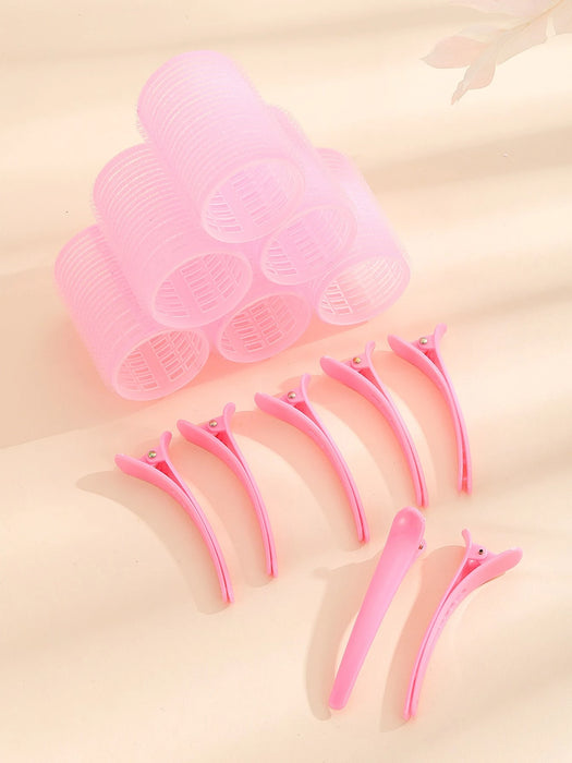 SHEIN Set de rodillos para el cabello con agarre automático, 6 piezas