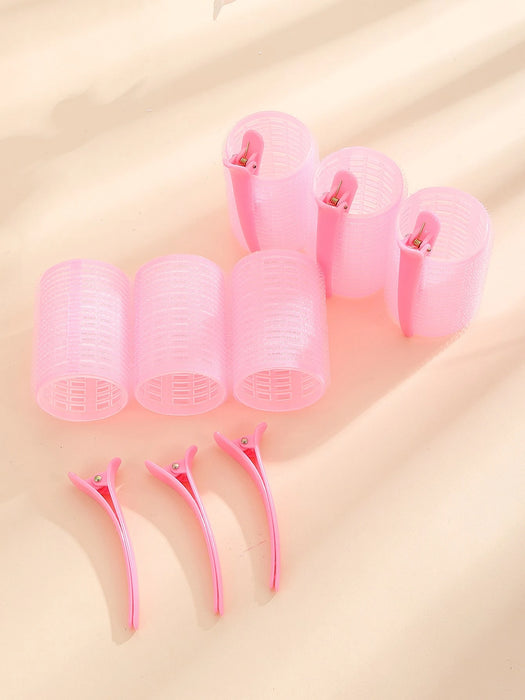 SHEIN Set de rodillos para el cabello con agarre automático, 6 piezas