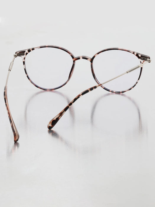 Shein 1 PC Gafas redondas TR90 para mujer, lindas, informales, esenciales para lucir un look urbano