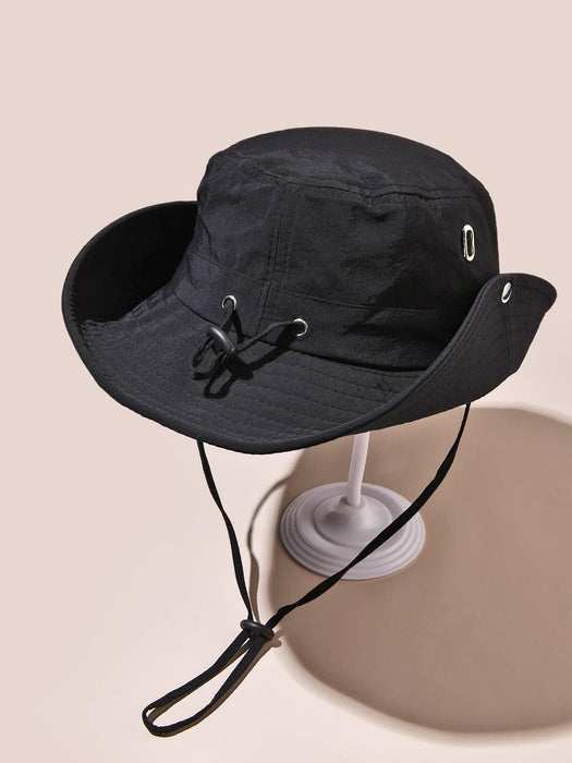 Shein 1 pieza Sombrero de cubo impermeable para exteriores de sol plegable para mujer