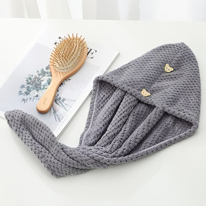 1 pieza Gorro secador de pelo para mujer, absorbente y de secado rápido