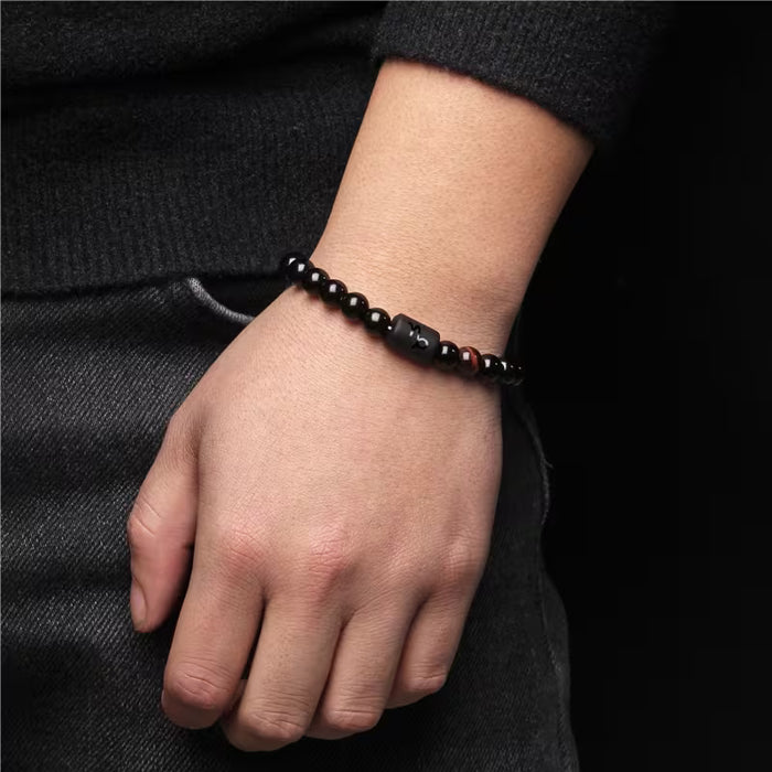 1pc Pulsera de cuentas de Taurus  para hombre